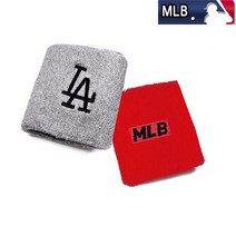 mlb 손목밴드 10종 손목아대, 6.엘에이 : 그레이+레드