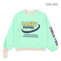 반에이크 캔디 팝핑 기모티셔츠 VB12TSQ302Z