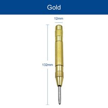 자동 센터 펀치 커너 금속 도구 목공 도구 로드 마커 나무 끌 목수 도구, 03 Gold