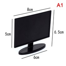 인형 집 미니어처 가구 TV 드레서 침대 옆 테이블 세트 소파 램프에 캐비닛 거실 장식, 01 as pic