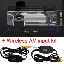 블랙박스르노 삼성 QM5 Koleos 2007 인피니티 Q70L 트라세라 자동차 후진 백업 주차 카메라, 10 fish eye wireless