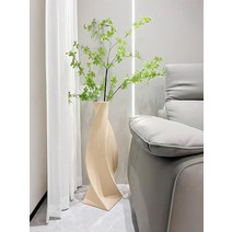대형 세라믹 톨 플로어 꽃병 장 라떼 크림 큰 거실 바닥 장식 팜파스 잔디 모던 홈 데코 말린 꽃 71.1cm28인치 USA 미국, Latte