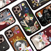 카투소 아이폰11 케이스 천연소가죽 릴리범퍼 (크리스탈부착)