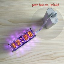 진공관시계 인테리어탁상시계 특이한시계 led탁상시계 닉시 시계 튜브 키트 디지털 포함 또는 미포함 가능한 아름다운 선물, with tubes