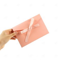 리본 컬러 봉투 1p 청첩장 돌잔치 경조사 상품권 감사 봉투, GS0700381D청록1P