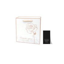 27리빙 선물 쇼핑백 10p+감사 스티커 10p, 소, 06 Thank you황금장미