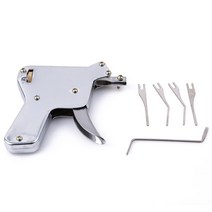 초보자와 자물쇠 제조공 훈련을 위한 4 개의 명확한 및 깨진 열쇠 추출 도구 17 개, 04 Lock gun