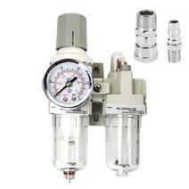 에어 수분분리기 레귤레이터 AC2010-02 공기 펌프 압축기 오일 필터 조절기 트랩 공압 물 분리기 압력 수동 배수 장치101472, AC2010-02 FITTING, Fiber Filter