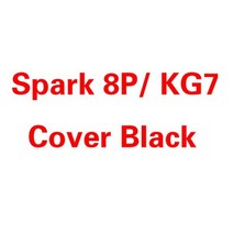 Tecno Spark 8P KG7 KG7n KG7H 용 66 후면 커버 도어 하우징 케이스 Spark8P 배터리 교체용, KG7 Black