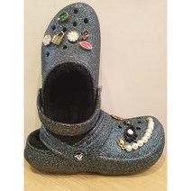 크록스 NC고잔 클래식 글리터 라인드 205842-9BD 반짝반짝이는 털 여성 겨울 신발