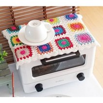 파스텔 뜨개매트 모티브 발뮤다덮개