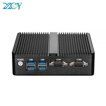 XCY-미니 PC 인텔 셀러론 J4125 쿼드코어 2x RS232 듀얼 이더넷 300M WiFi HDMI VGA 4 * USB 팬리스 산업, 03 8G RAM 256G SSD WiFi, 06 Celeron 2955U DDR3L