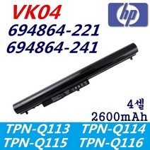 VK04 HP노트북배터리 HSTNN-YB4D Pavilion 14 14T 14Z 694864-851 695192-001 H4Q45AA HSTNN-YB4D