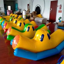 대형 에어바운스 튜브 바나나 시소 놀이 수영장 장난감 보트 트램폴린 h 침대 슬라이드 풍선 수영장 보트 수영장 부동 지원, 두꺼운 어린이 시소 1.60.8m-n59-a38