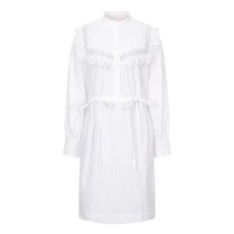 22FW SEE BY CHLOE 씨바이끌로에 러플 원피스 화이트/라이트블루 CHS22WRO09020