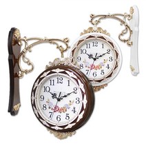 핫한날 엔틱 유럽풍 인테리어 벽시계 모음, 06.다이앤 양면시계 - 브라운