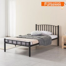 디자인4025 철제 무헤드 슈퍼싱글 침대프레임 깔판포함 착불, 화이트, 화이트