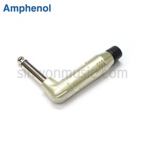 암페놀 ACPM-RNㄱ자 니켈도금접점 납땜용 6.3mm(TS)플러그