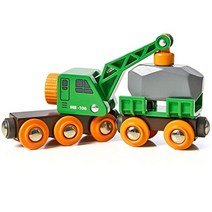 BRIO Green Crane Wagon 33698, 1개, 상품명참조