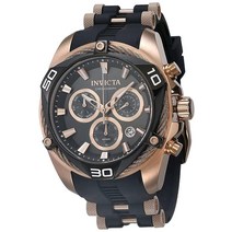 Invicta 볼트 크로노그래프 쿼츠 블랙 다이얼 남성용 시계 31316 로제톤/블랙 크로노그래프 쿼츠 무브먼트