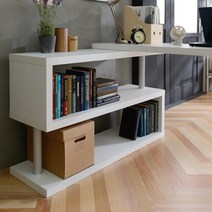 좁은 티비다이 작은방 북선반 아이방 거실 서재화 학교 책장선반 학원 틈새 diy, 화이트