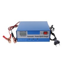 자동 급속 배터리 충전기 12V/24V 지능형 펄스 수리 트럭 보관, 01 EU Plug