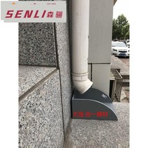 지붕 물받이 처마 수로관 홈통 파이프 빗물 쓰레받기 배수관 아래 배수관 완성 물 수집, 160 그레이 레귤러 타입