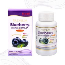 굿소일직구 Hiwell 블루베리 빌베리 비타민C 복합영양제 60정, 뉴질랜드 블루베리와 비타민C를 함께