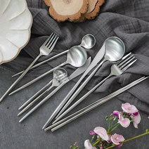 펠리체 무광 디너 커트러리 세트 3종, 디너 스푼-대, 실버