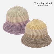 써스데이아일랜드 여성 네추럴 컬러 배색 햇 T212MCP131W P334980685