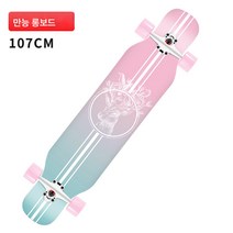 롱보드 초보자용 스케이트보드 초보자용 성인 더블 리프트 전문 킥보드, Cb556 핑크 엘크
