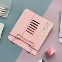 [그레이스로즈] 슬림 철제 6단계 각도조절 집중력 짱 독서대 핑크 블루