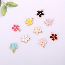 짱패브릭 메탈 사랑초 팬던트 참장식 키링장식, 라이트피치