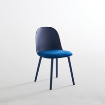 가구앤하우스 베베 DIY 인테리어 플라스틱 디자인 업소용 예쁜 카페 식당 대기실 식탁 테이블 방석 의자 (5colours), 베베 사출의자(블루), 1개