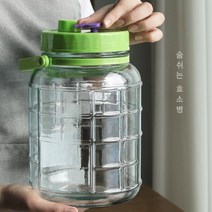 담금주 담금주병 술병 과일청유리병 유리병담금주병 유리병 밀폐유리병, 소다석회유리, 숨쉬는 효소병ㅡ8L(색상랜덤)