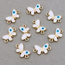 공예 부속 6pcs 행운의 터키 악마의 매력 커넥터 맞는 목걸이 팔찌 수제 DIY 쥬얼리 액세서리 만들기, 34 6pcs color 32