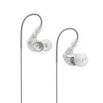 MEE audio M6 스포츠 유선 이어버드 소음 차단 인이어 헤드폰 달리기/체육관/운동용 땀 방지 이어폰 다이나믹 향상된 베이스 사운드 메모리 와이어 이어후크 3.5mm, Black_Wired w/ Microphone