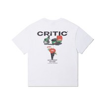 크리틱 PAPAS PIZZA T-SHIRTS WHITE
