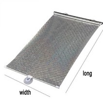 상하차 다용도 사다리 사무실 비 다공성 그늘 커튼 그늘 롤러 블라인드 빨판 정전 커튼, 은, 45x125cm