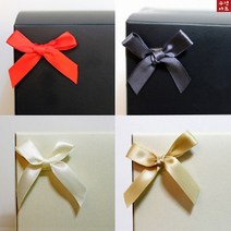포장용 완제품 실크공단 미니 장식 리본 선물포장리본 리본공예 부자재, 100개, 은색
