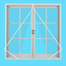 창문 용 모기장 자체 접착 지퍼 쉬운 모기 스크린 DIY 매직 스티커 심플한 문 및 화면 맞춤형, W0 H0, 블랙화이트