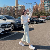 [메이빈스] 머메이드 밴딩 롱 스커트