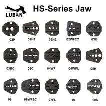 터미널 압착기 HS03B HS16WF HS40J 크림프 펜치 Jaws 도구 키트, NO.4/Black