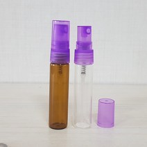 스윗바틀 향수공병, 10개, ③5ml 투명유리병/보라색 캡