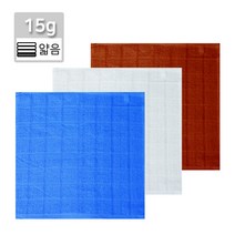 15 물수건(24x24cm 15g) 주방 업소 식당 면 물수건 다용도 순면 빨아쓰는 행주 걸레, 백색, 1개