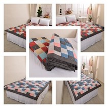 두툼한 면 토퍼카페트/ 돌침대.일반침대 방.거실 쇼파앞.만능 바닥깔개, 레드_침대용-160x210