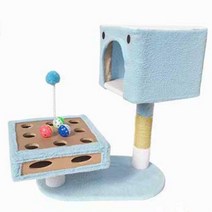 아깽이용 소형 캣타워 방울박스 고양이장난감 캣타워DIY, 1개, 핑크