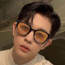 검정 뿔테 선글라스 블루라이트 블랙 주황색 안경알 남여공용