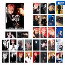 30 개/대 KPOP EXO OBSESSION 6 번째 앨범 카드 자체 제작 LOMO Photocard, [02] H02