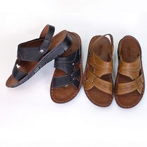 슈앤샵 3.5cm남성 쿠션 발편한 슬리퍼수제화신발 캐주얼정장샌들